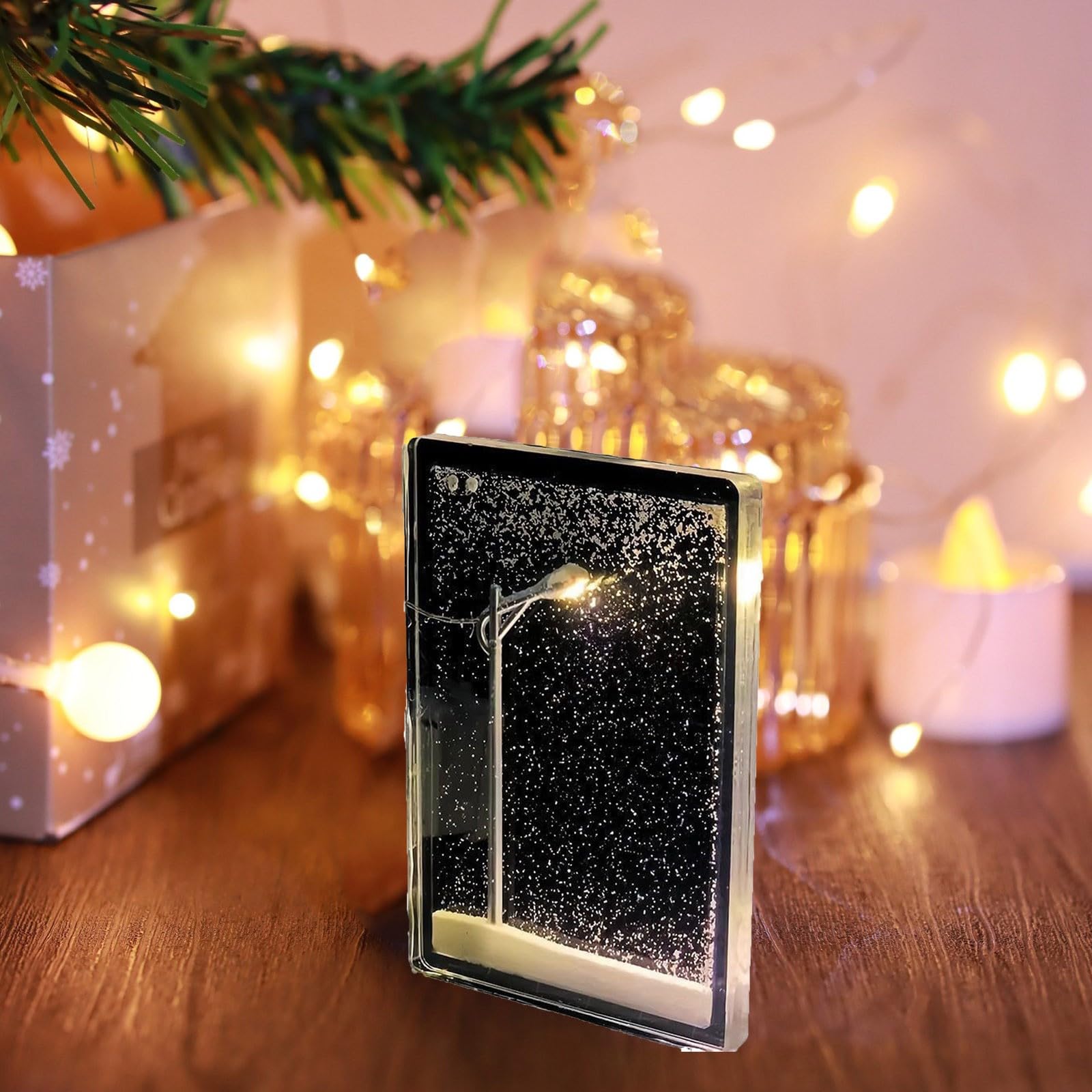DIY Snowfall Night Lamp