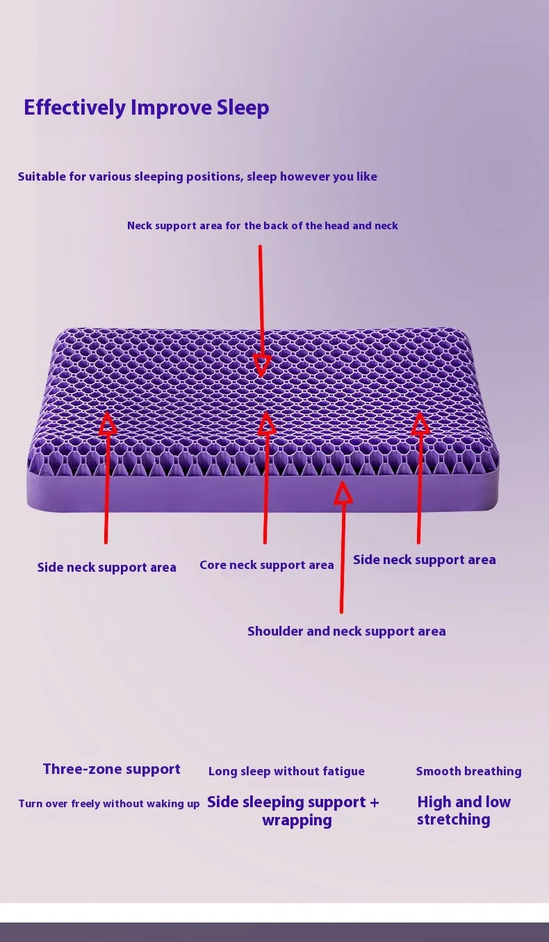 Zero Pressure Cervical Neck Support Pillow