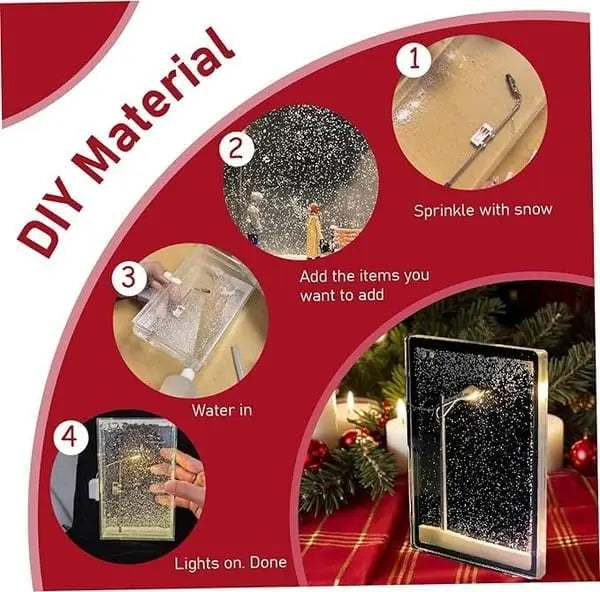 DIY Snowfall Night Lamp