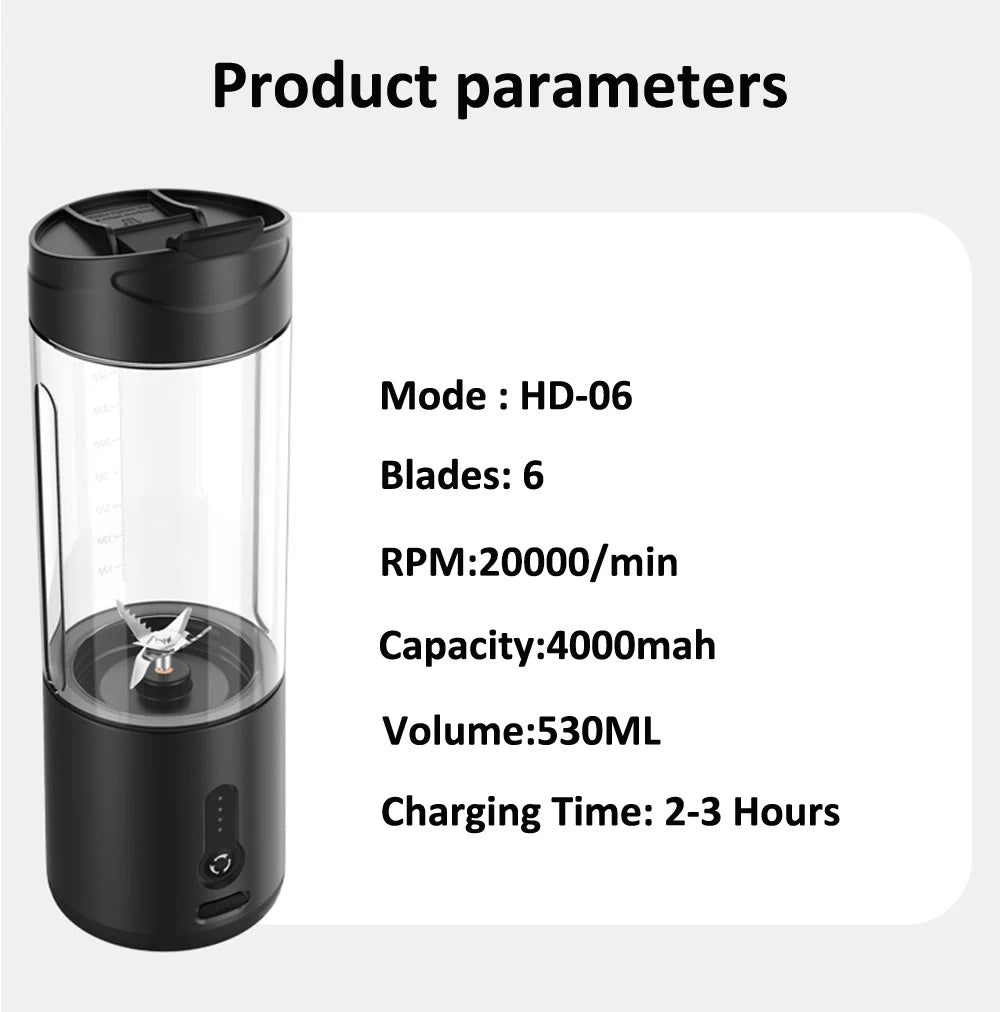 Portable Electric Juicer Cup