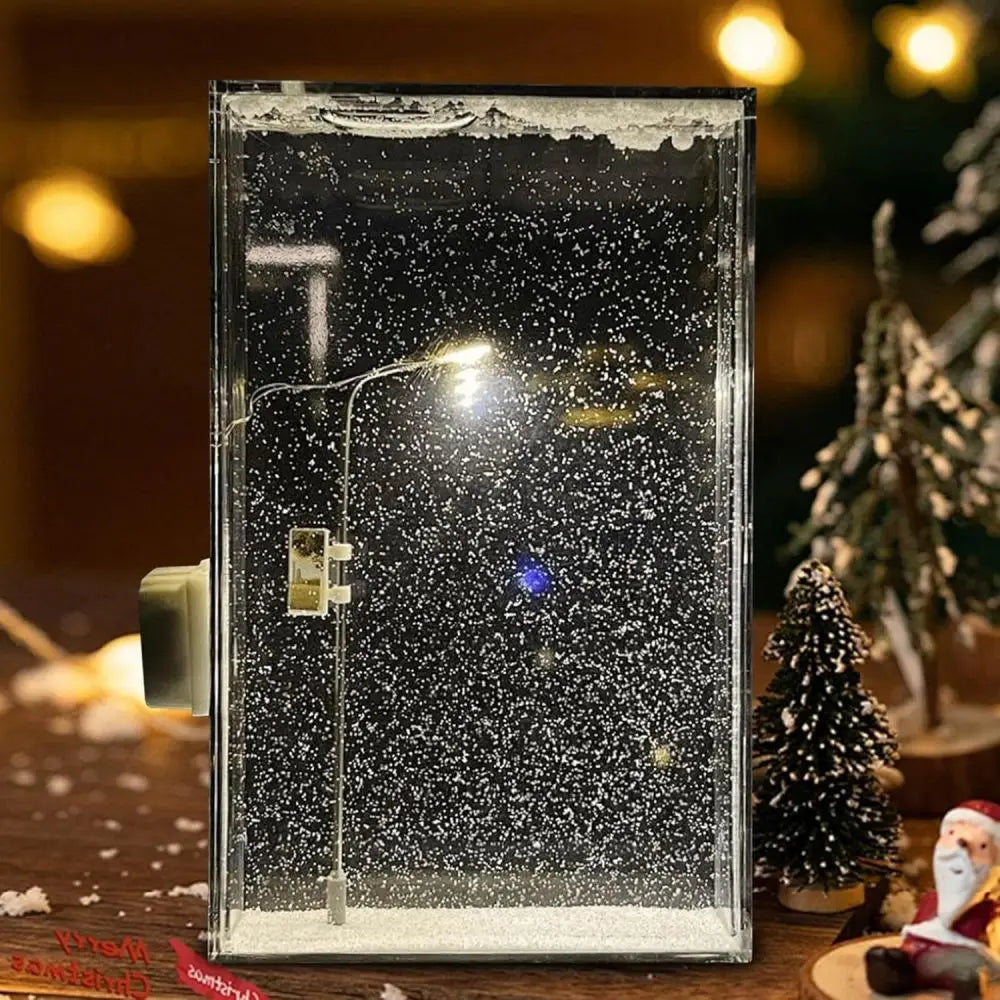 DIY Snowfall Night Lamp