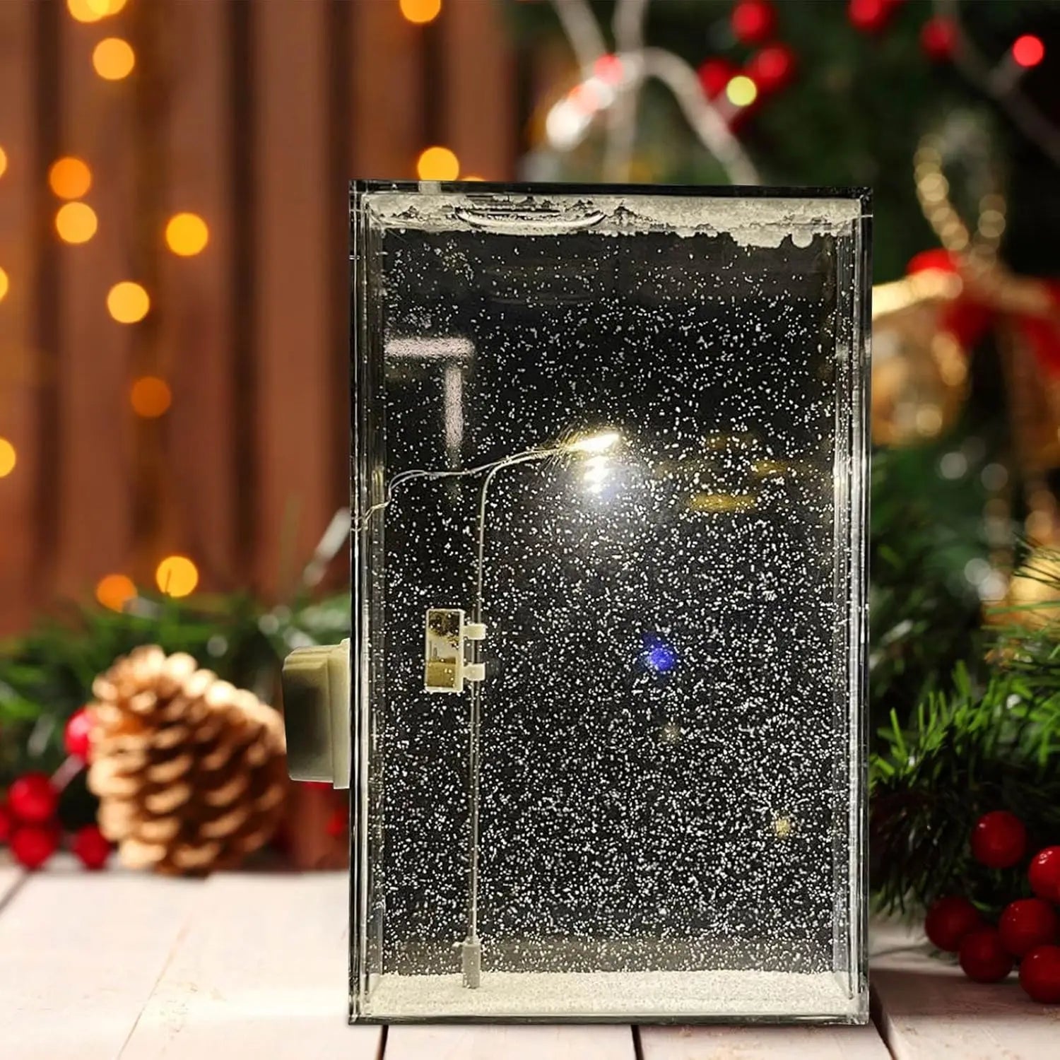 DIY Snowfall Night Lamp