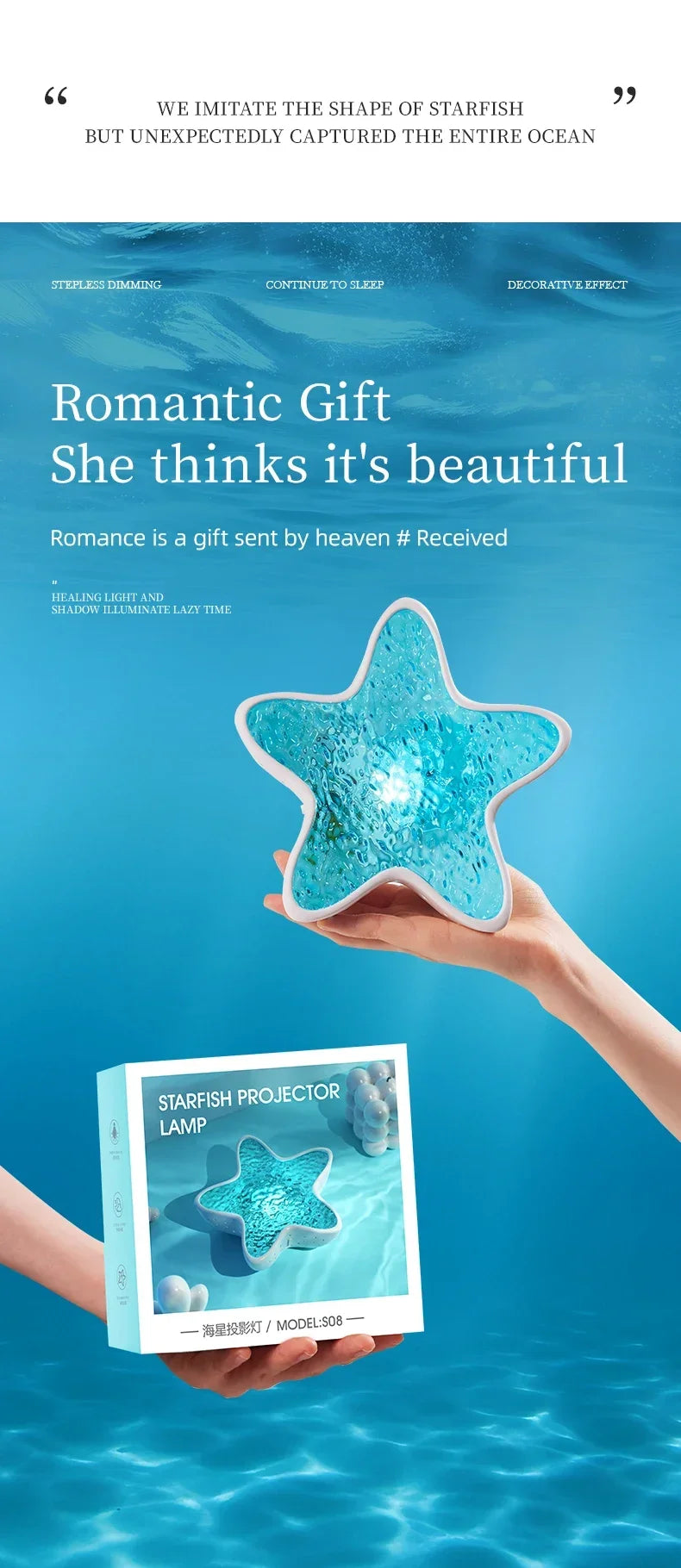 Starfish Projection Lamp