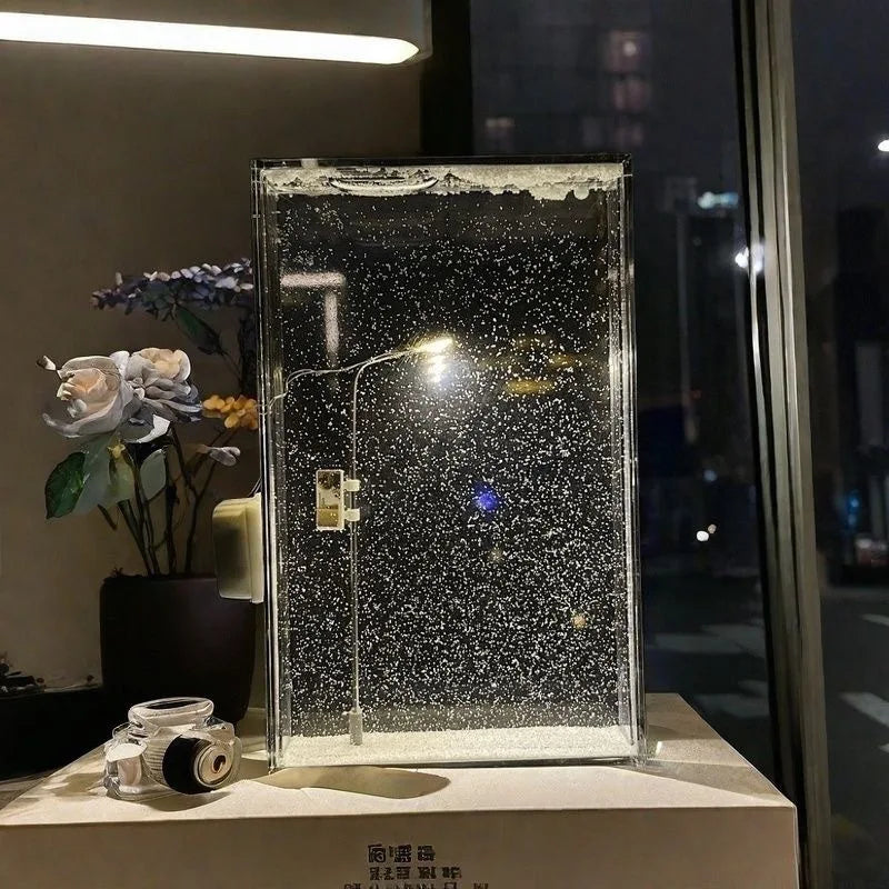 DIY Snowfall Night Lamp