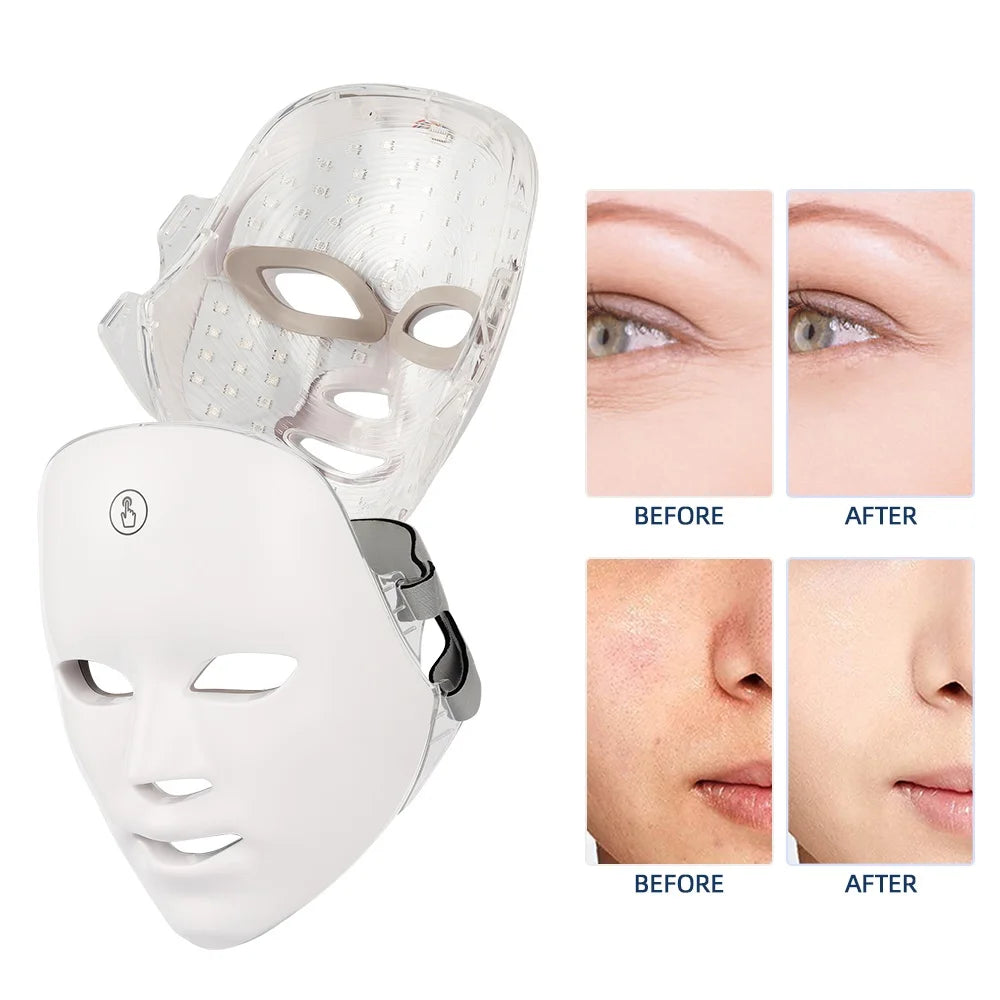 Rechargeable 7-Color LED Facial Mask